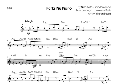Parla Piu Piano (arr. Jose Welligton Sousa de Castro)