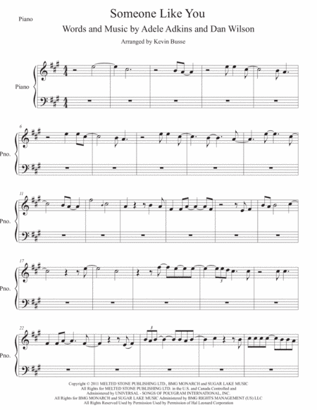 Someone Like You (arr. Kevin Busse)
