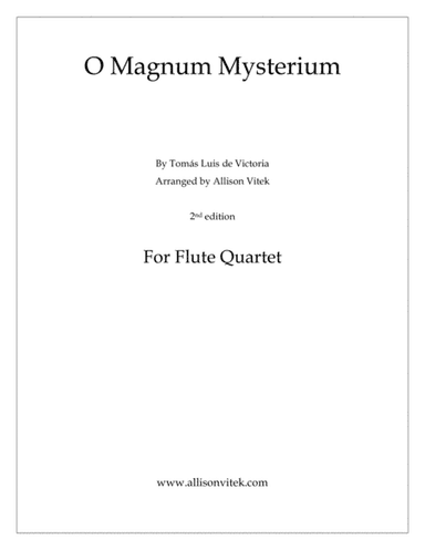 O Magnum Mysterium (arr. Allison Vitek)