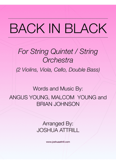 Back In Black (arr. Joshua Attrill)