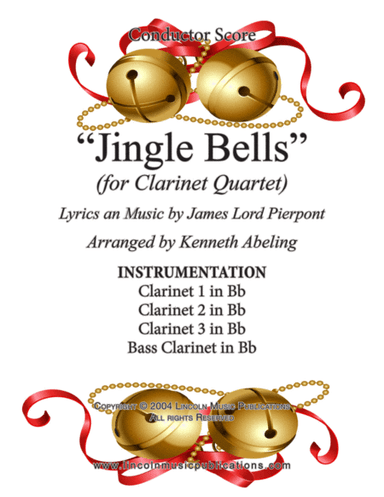 Jingle Bells (for Clarinet Quartet) (arr. Kenneth Abeling)