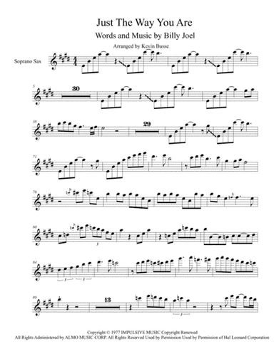 Just The Way You Are (arr. Kevin Busse)