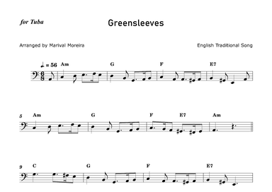Greensleeves - Tuba solo (arr. Marival Moreira)
