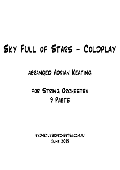 A Sky Full Of Stars (arr. Adrian Keating)