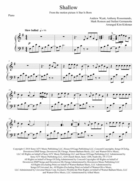 Shallow (arr. Kim Kirkman)