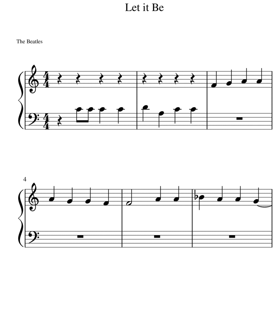 Let It Be (arr. Brianne Paik)