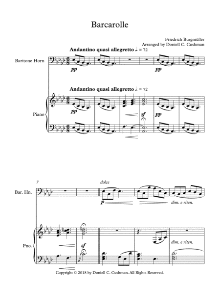 Barcarolle (arr. Doniell Cushman)