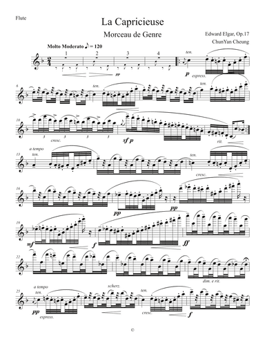 La Capricieuse Op.17 (arr. ChunYan Cheung)