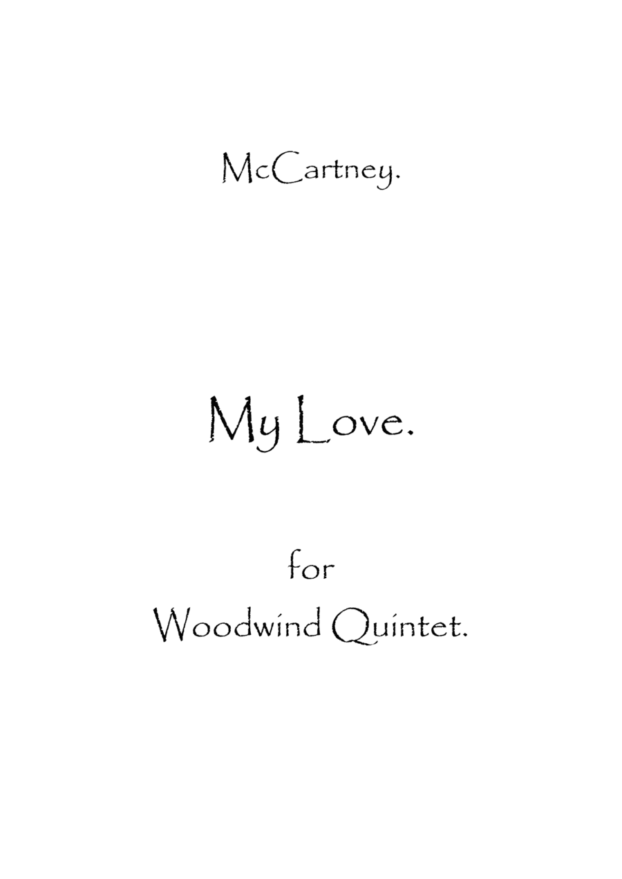 My Love (arr. Spence Bundy)