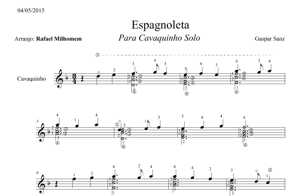 Spagnoleta (arr. Rafael Milhomem)