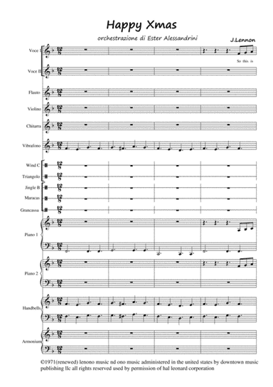 Happy Xmas (War Is Over) (arr. Ester Alessandrini)