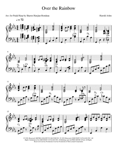 Over The Rainbow (from The Wizard Of Oz) (arr. Sharon Hanjian Rondeau)