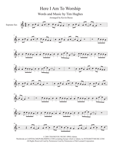 Here I Am To Worship (arr. Kevin Busse)