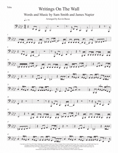 Writing's On The Wall from the film SPECTRE (arr. Kevin Busse)