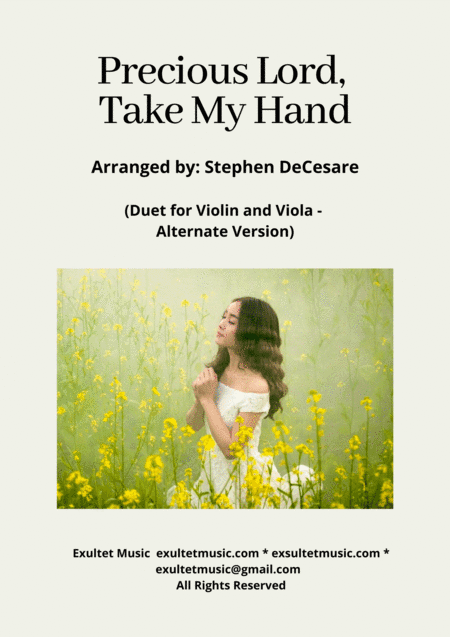 Precious Lord, Take My Hand (Duet for Violin and Viola - Alternate Version) (arr. Stephen DeCesare)