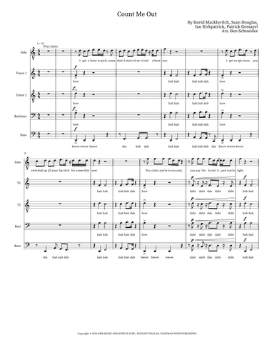 Count Me Out (arr. Ben Schneider)