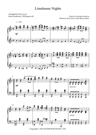 Limehouse Nights (arr. Steve Law)
