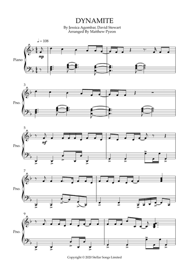 Dynamite (arr. Matthew pyeon)