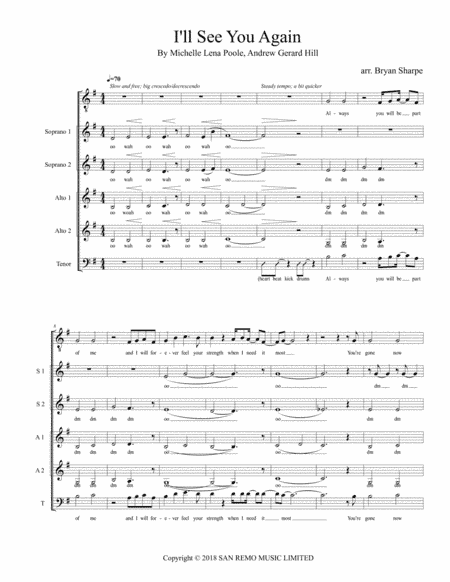 Ill See You Again (arr. Bryan Sharpe)