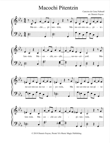 Macochi Pitentzin (arr. Dennis Frayne)