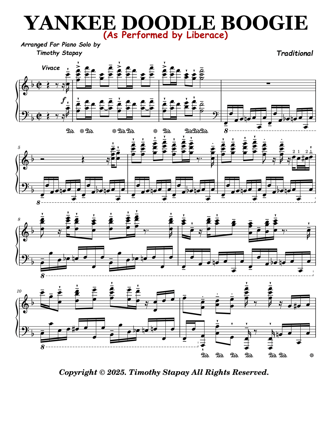 Yankee Doodle Boogie (arr. Timothy Stapay)
