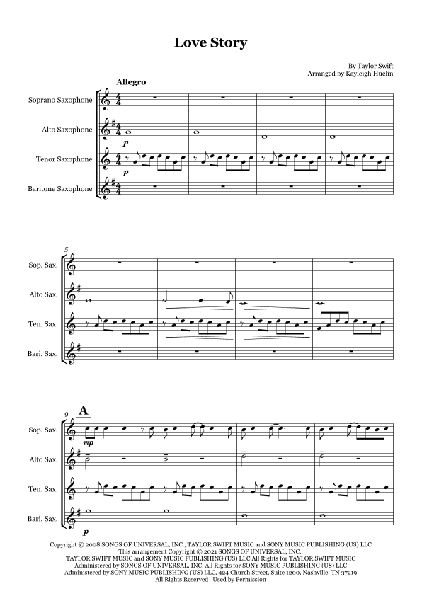 Love Story (arr. Kayleigh Huelin)