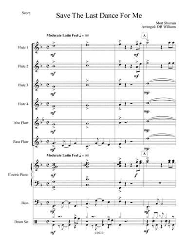 Save The Last Dance For Me (arr. DB Williams)