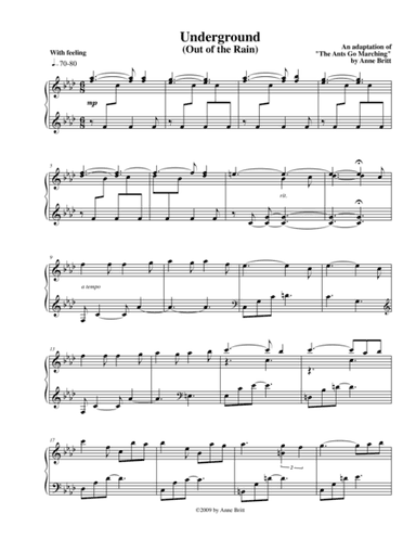 Underground (New Age remix of "The Ants Go Marching") - extended version (arr. Anne Britt)