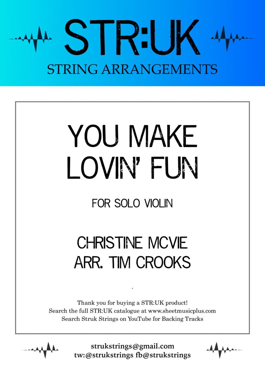 You Make Lovin' Fun (arr. Tim Crooks)