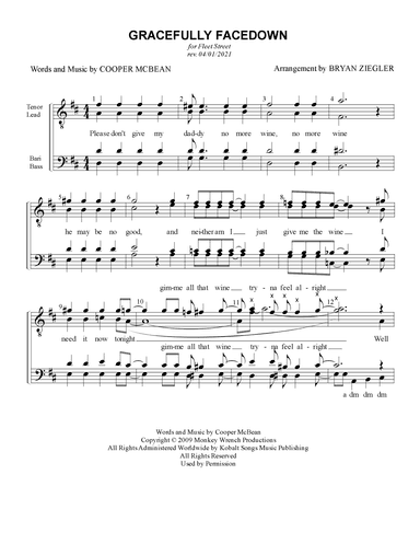 Gracefully Facedown (arr. Bryan Ziegler)