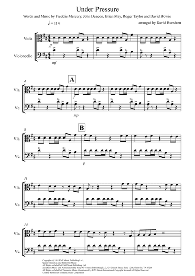 Under Pressure (arr. David Burndrett)