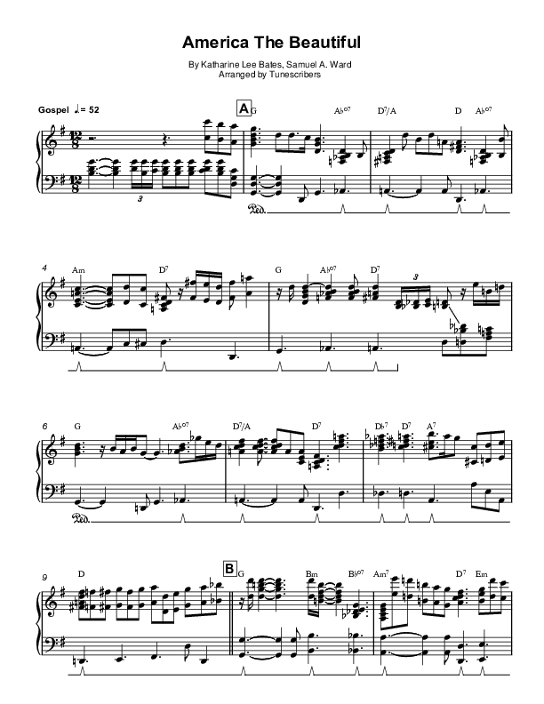 America The Beautiful (arr. Tunescribers)