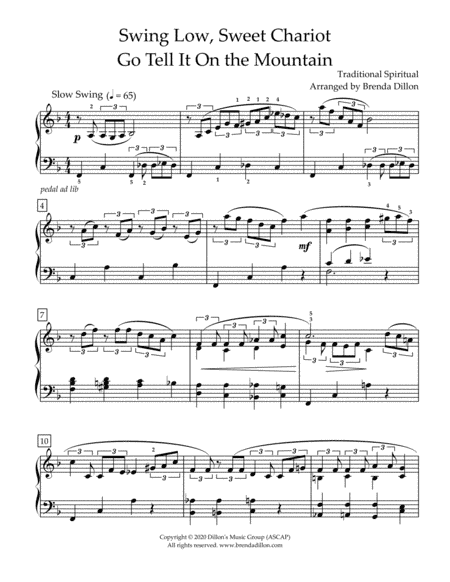 Swing Low, Sweet Chariot/Go Tell It on the Mountain (arr. Dillon's Music Group)