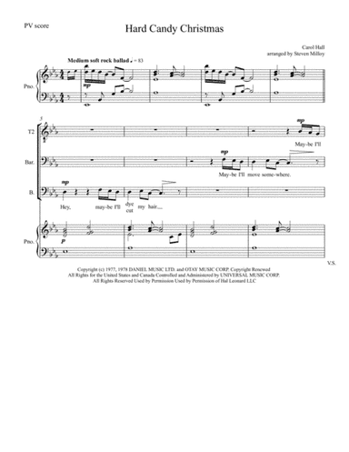 Hard Candy Christmas from THE BEST LITTLE WHOREHOUSE IN TEXAS (arr. Steve Milloy)