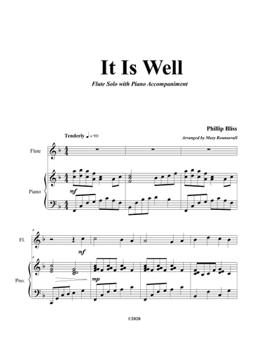It Is Well (arr. Mary Rounsavall)