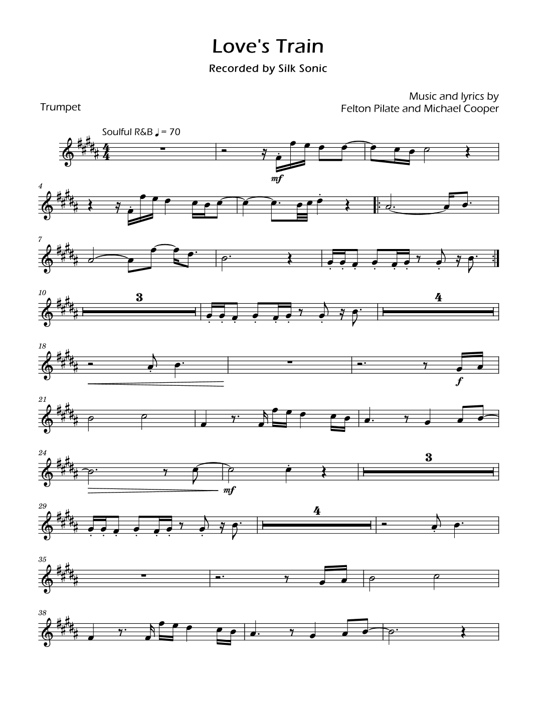 Love's Train (arr. David Lartey)