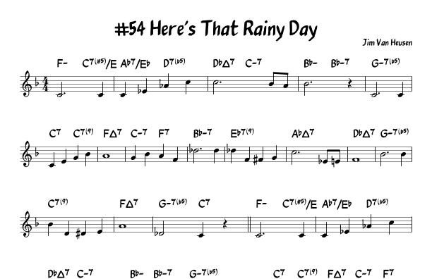 Here's That Rainy Day (arr. John Fries)