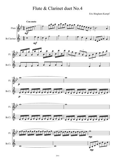 Flute Clarinet Duet No. 4