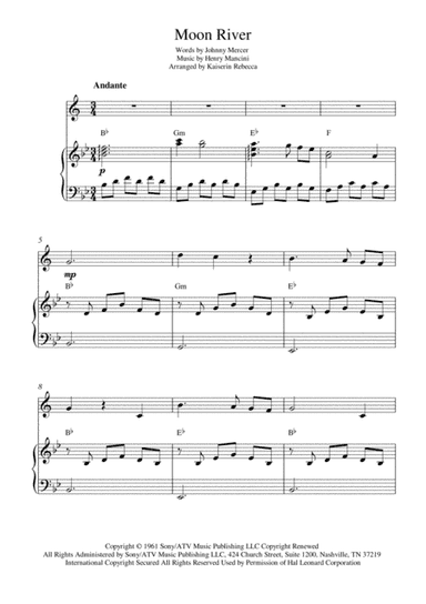 Moon River (arr. Kaiserin Rebecca)