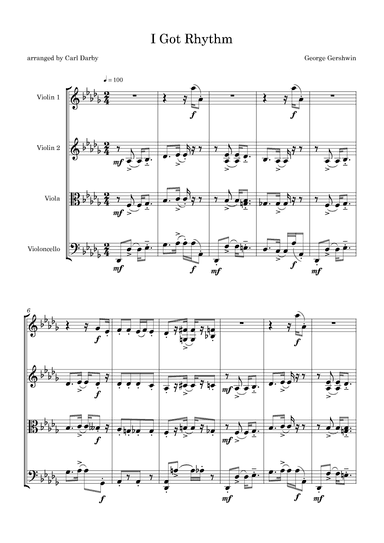 I Got Rhythm (arr. Carl Darby)