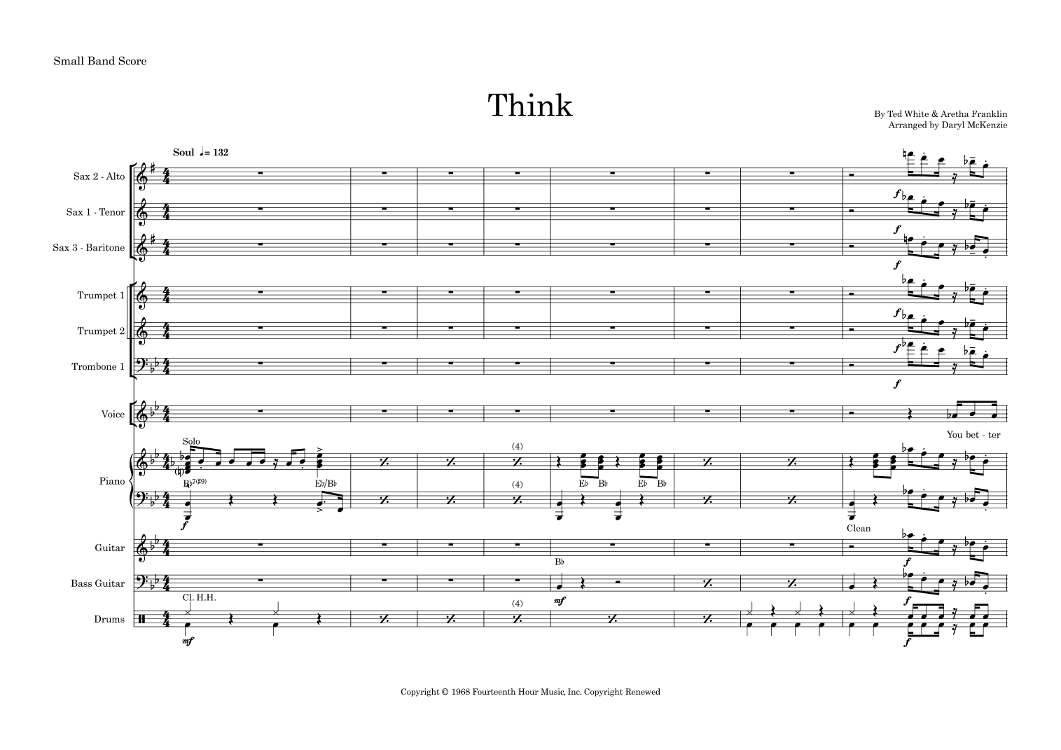 Think (arr. Daryl McKenzie)