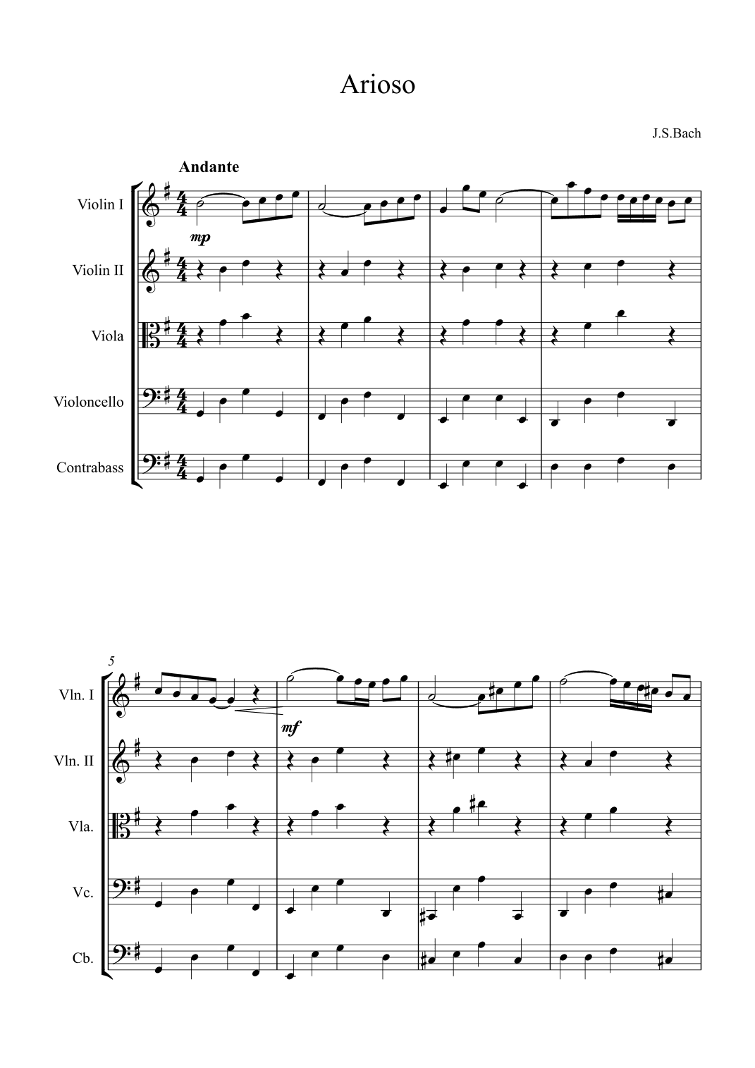 Arioso (arr. Alex Nunes Rodrigues)