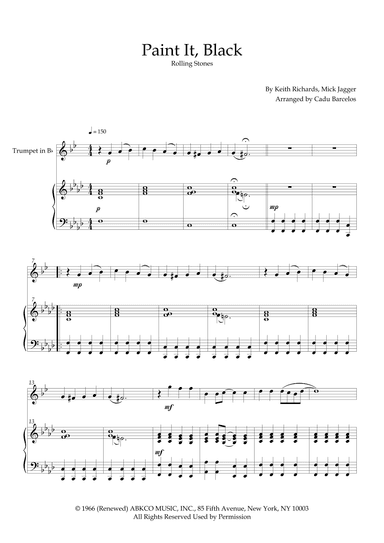 Paint It, Black (arr. Cadu Barcelos)
