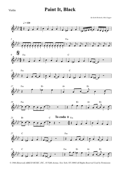 Paint It, Black (arr. Wesley S. SIlva)