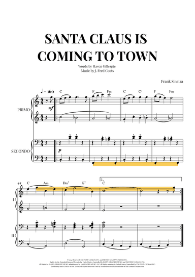 Santa Claus Is Comin' To Town (arr. Cadenza)