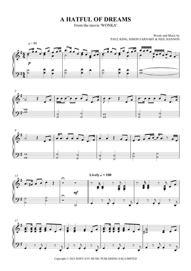 A Hatful Of Dreams (arr. SCMusic)