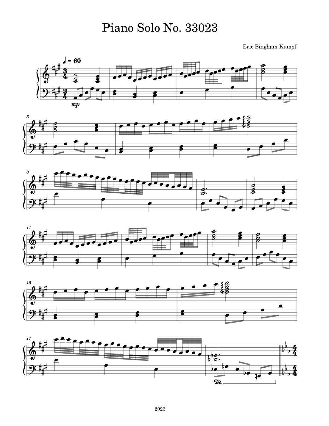 Piano Solo No. 33023