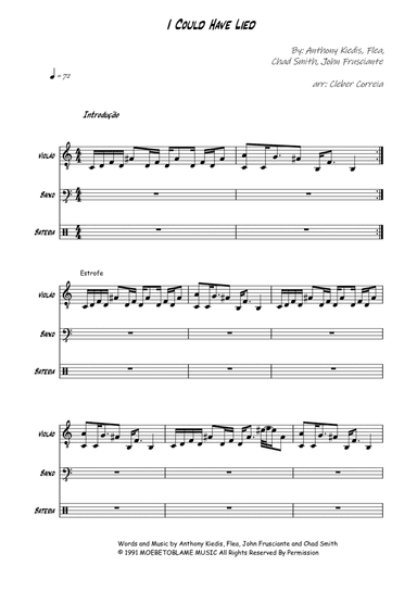 I Could Have Lied (arr. Cleber Domingues)