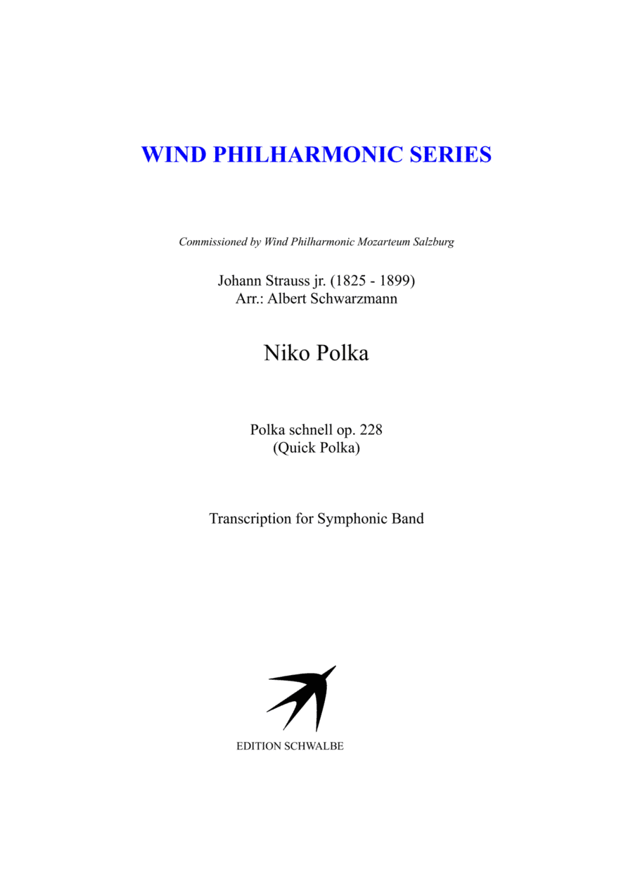 Niko Polka, quick polka by Johann Strauss jr. (arr. Albert Schwarzmann)
