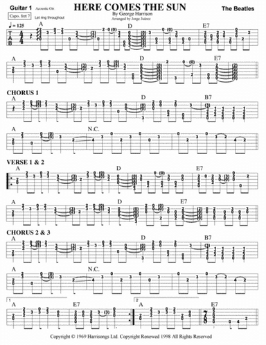 Here Comes The Sun (arr. Jorge Juárez)